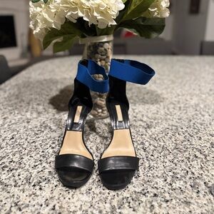 Michael Kors Black and Blue Heels